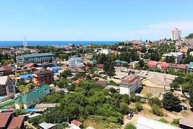 Вид на Лазаревское с ЖК "Корал Хаус". Июнь 2020