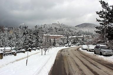 Улица Партизанская. Лазаревское, зима 2012 года