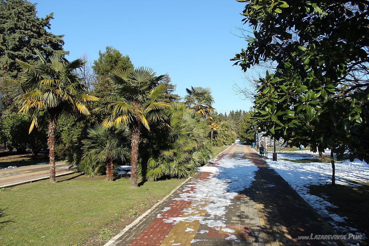 Городской парк. Лазаревское, зима 2012