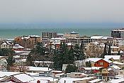 Вид море. Лазаревское, зима 2015 год