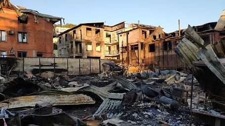 После пожара в Лазаревском 14 сентября 2020