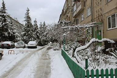 На улице Партизанская. Лазаревское, зима 2012 года