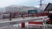 Лазаревское, зима 2020. Вид со двора детского садика