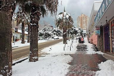 Улица Партизанская. Лазаревское, зима 2012 года