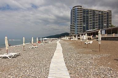 ЖК "Сан Марина" и пляж. Лазаревское, июнь 2020