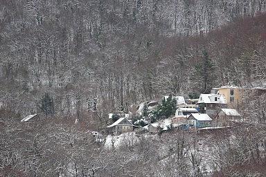 Жилые дома на Марьинском шоссе. Лазаревское, зима 2015 года