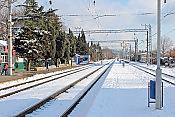 Железнодорожная станция Лазаревская. Зима 2012 год
