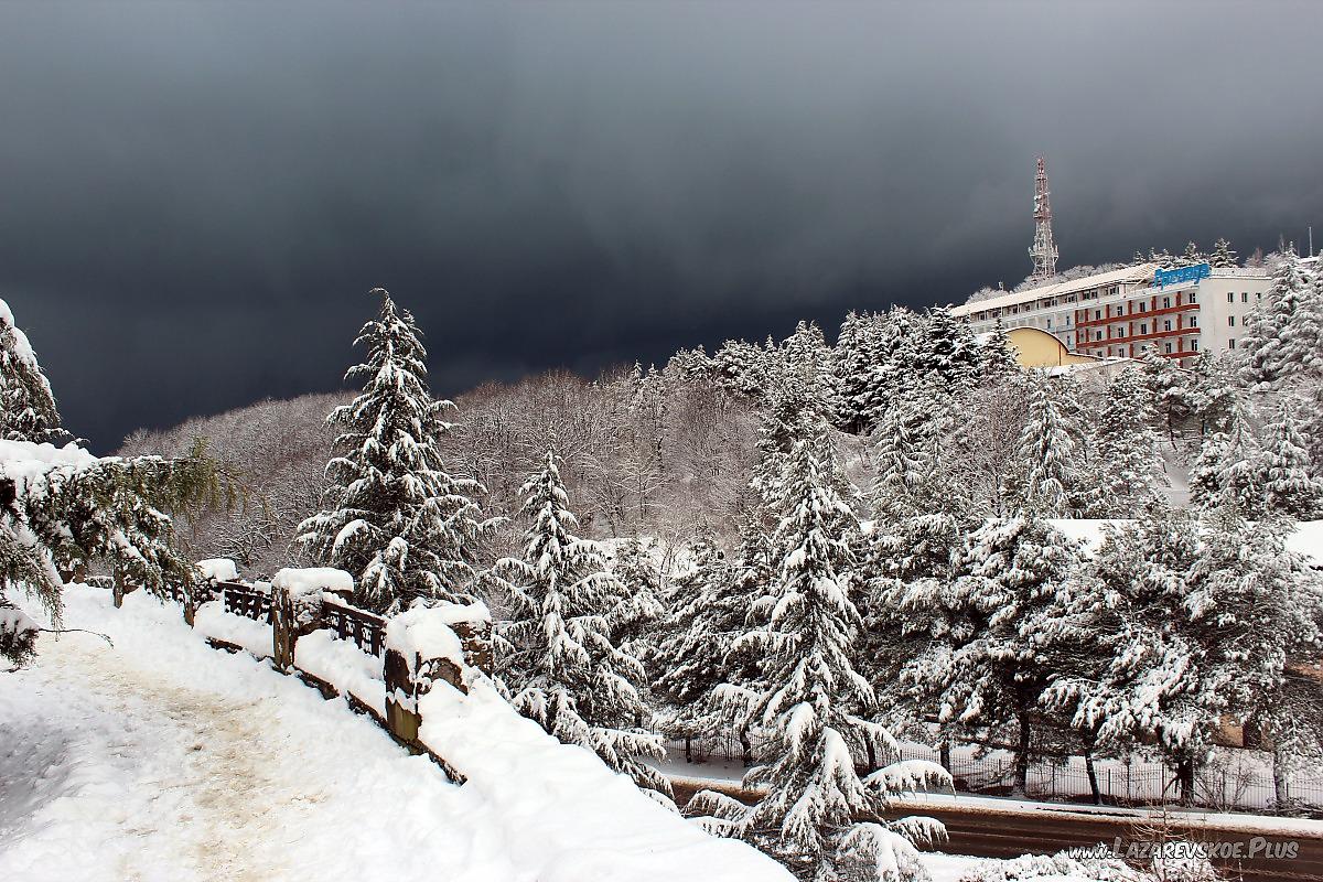 Улица Партизанская. Лазаревское, зима 2012 года