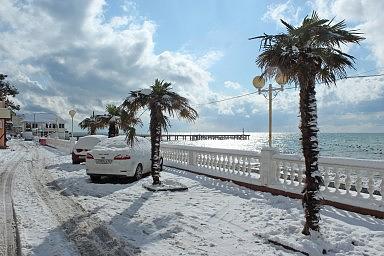 Зима в Лазаревском 2012 года