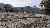 Пересохшая река Псезуапсе. Висячий мост. Октябрь 2020