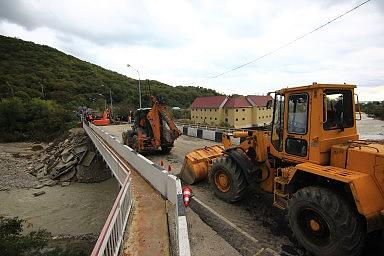 Макопсе, ремонт моста. Октябрь, 2018