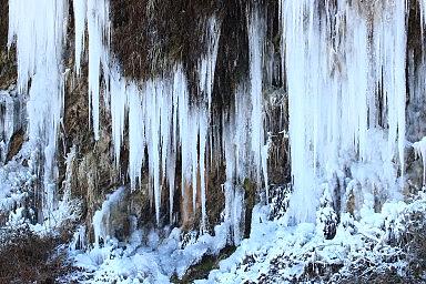 Зима,2020, февраль, Алексеевское. Замёрзшие потоки воды