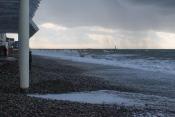 Центральный пляж, шторм. Лазаревское, зима 2012, январь