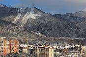 Вид на заснеженную Лысую гору. Лазаревское, зима 2016