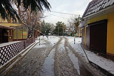 Улица Социалистическая. Лазаревское, зима 2015 года