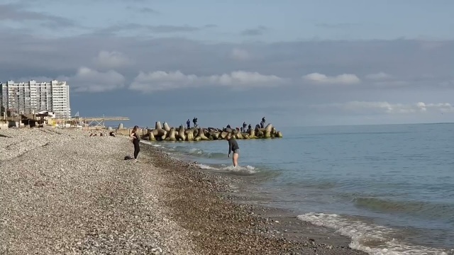 Когда же будет тепло? Холодное море. Лазаревское. Местные моржи. Май 2022