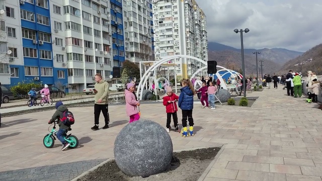 Торжественное открытие набережной р. Псезуапсе. Лазаревское