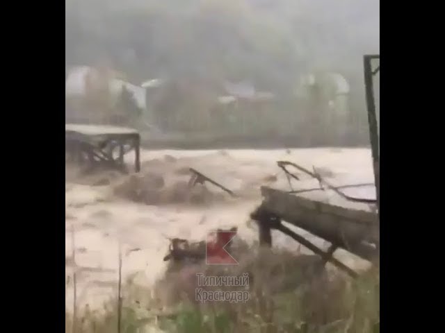 Потоп в Туапсе. 24 октября 2018