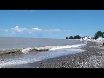 Коричневое Черное море,23.07.2022. Лазаревское после ливня