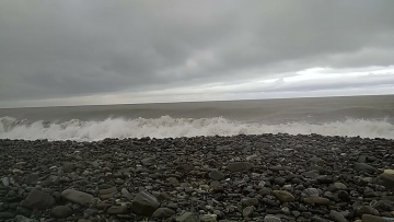 Погода у моря 2 января 2022 г,  Лазаревское Сочи