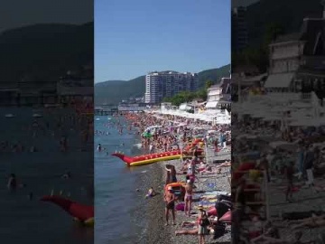 Лазаревское, 6 сентября 2022, центральный пляж