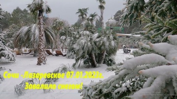 Лазаревское завалило снегом! 07.02.2023