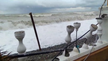 28 ноября, Лазаревское, шторм, смыло пляж