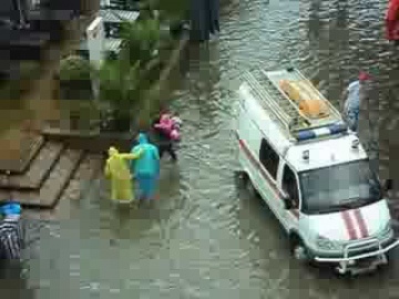 Наводнение в Лазаревское в августе 2013 года.