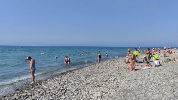Лазаревское Сочи, пляж Чайка 20.06.2021